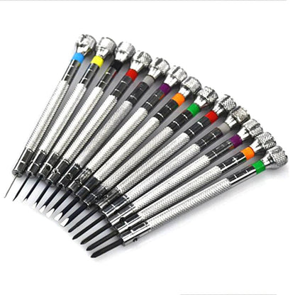 13 Pack Premium Practical Metal 0.6-2.0mm Professional Slotted Cross Screwdriver Set Watchmaker Watch Repair Tools Kit    Home Decor Supply | Online Retail | ShoreShopper.com