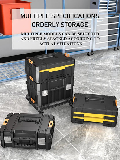 AIRAJ MultiFunctional Tier Stackable Rolling Plastic Portable Folding Tool Storage Box , Suitable for Garage Storage    Home Decor Supply | Online Retail | ShoreShopper.com