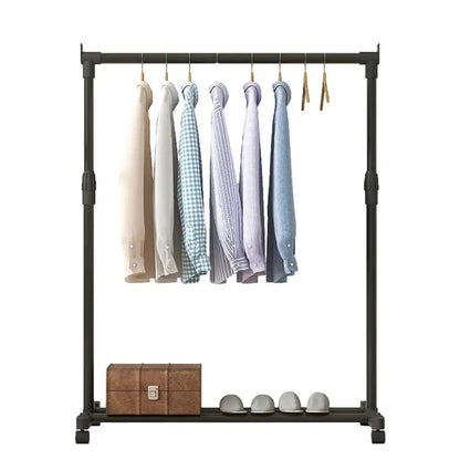 Clothes Rack With Wheels Metal Telescopic Adjustable Laundry Shop Living Room Bedroom Garment Rack Heavy-duty Standing Hanger    Home Decor Supply | Online Retail | ShoreShopper.com