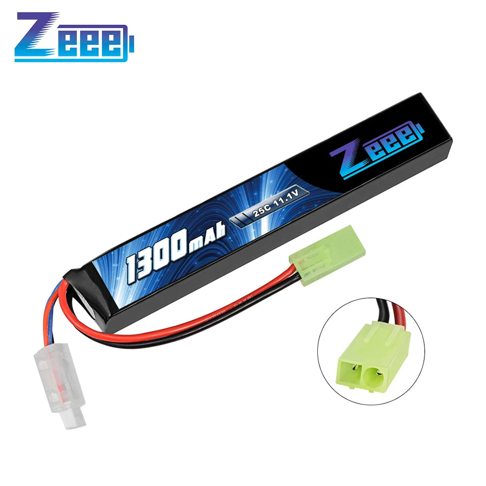 Zeee Airsoft Battery 3S 11.1V 25C 1300mAh Stick Battery with Mini Tamiya Plug for Airsoft Guns Rifle AK47 Lipo Battery Parts    Home Decor Supply | Online Retail | ShoreShopper.com