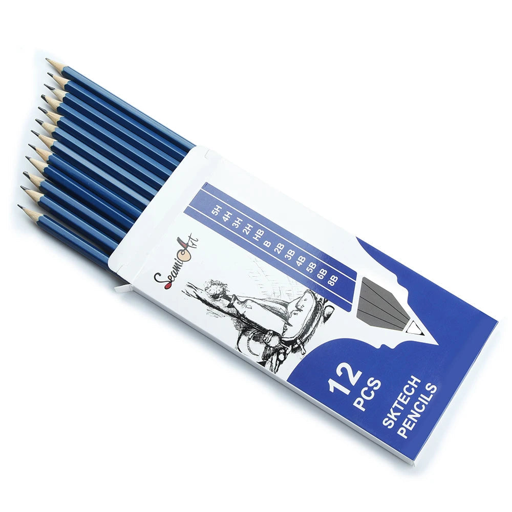 SeamiArt 12 Pcs. Standard Sketching Pencil Art Suppliers for Artist Drawing School Office Lapices De Colores Pencils Supplies    Home Decor Supply | Online Retail | ShoreShopper.com