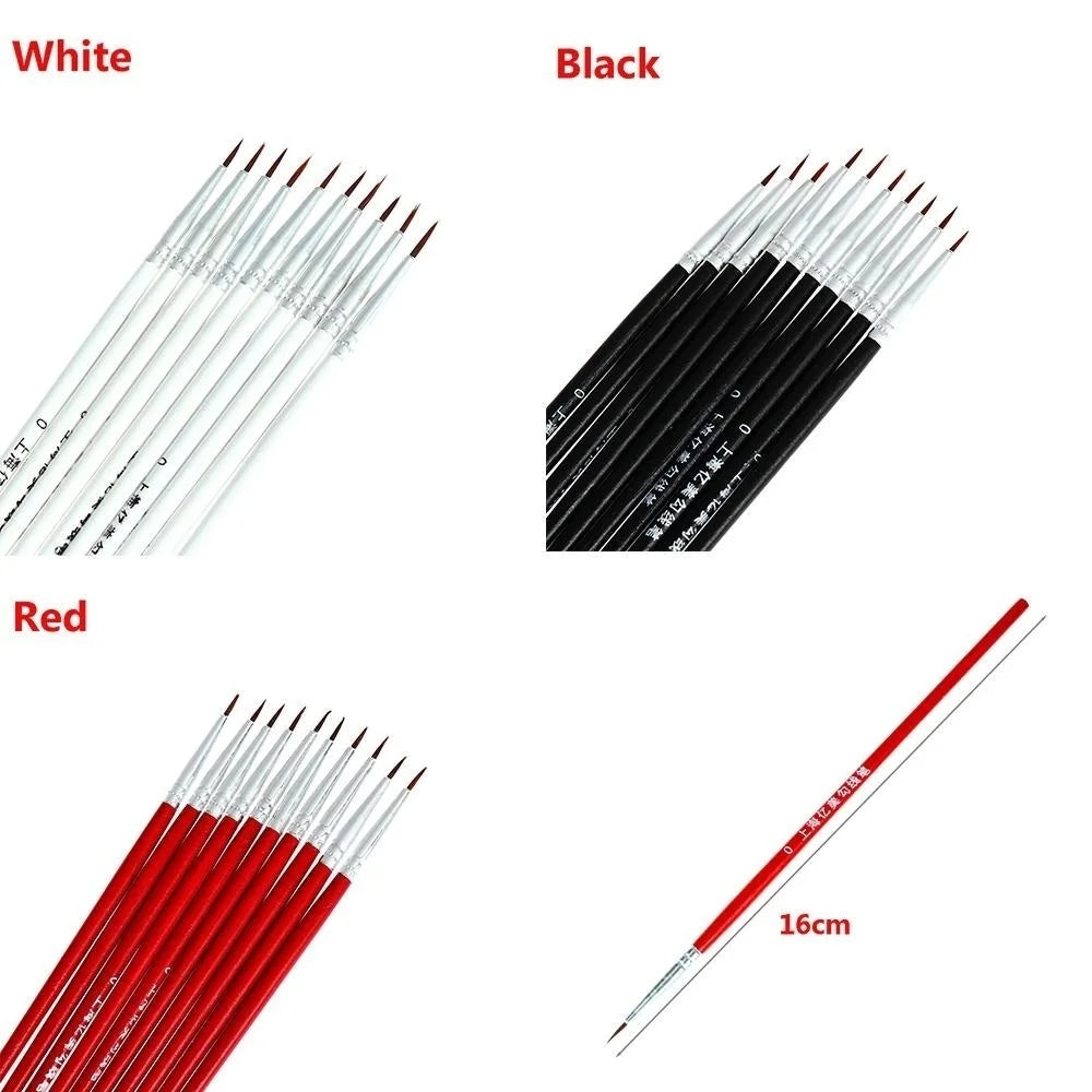 20pcs Thin Art Supplies Hand Painted Acrylic Hook Line Pen Paint Painting Brush Drawing    Home Decor Supply | Online Retail | ShoreShopper.com