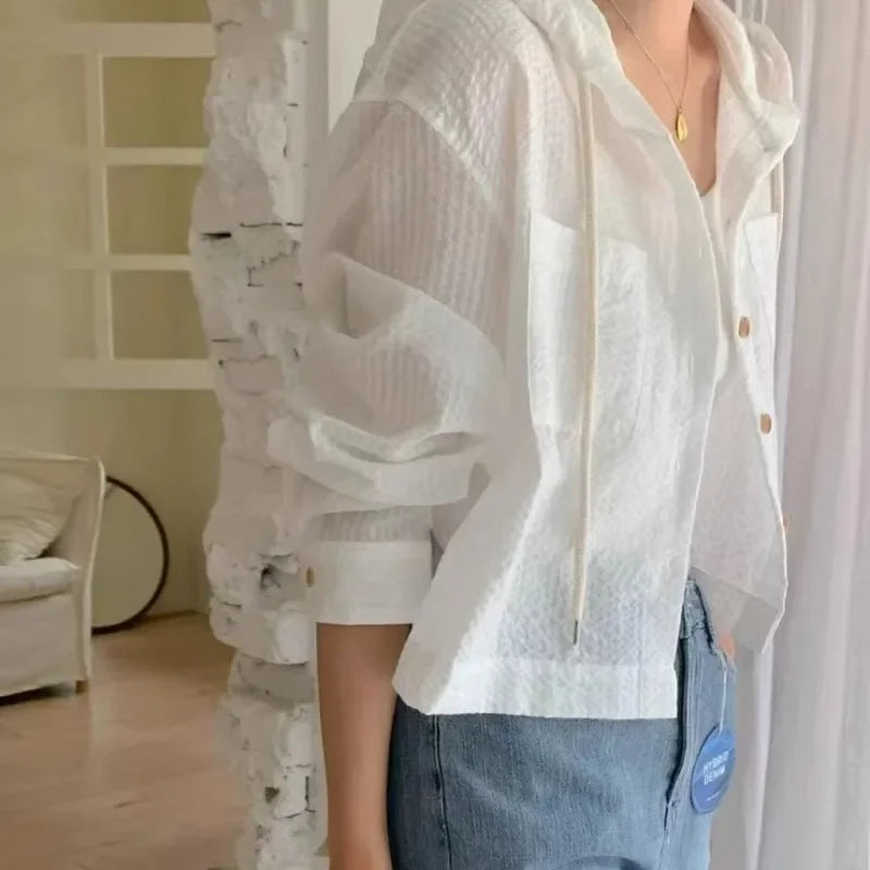 Women Shirt Summer Fashion Sunshade Long Sleeve Casual    Your Coastal Marketplace | Shoreshopper.com