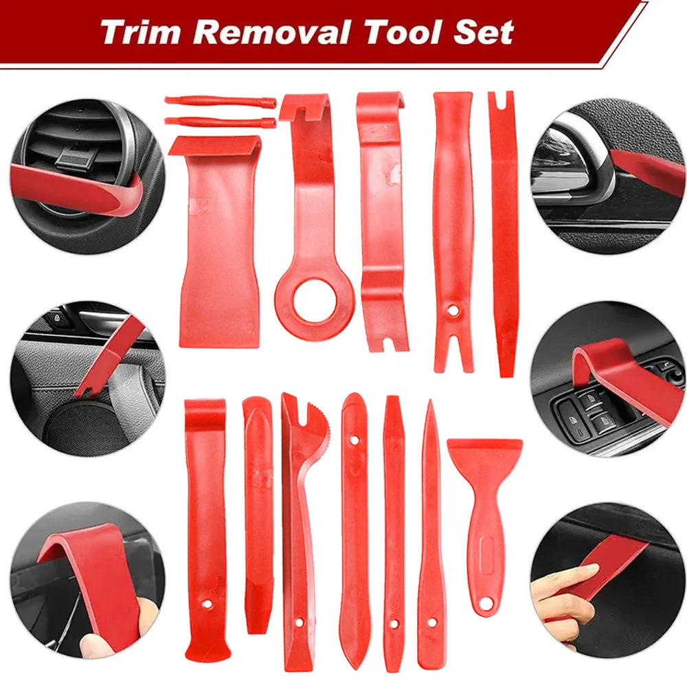Car Trim Removal Tool Kit for Door/ Pannel/ Audio Dashboard/ Plastic Rivets/ Bumper/ Fastener Clips DIY Car Panel Disassembly    Home Decor Supply | Online Retail | ShoreShopper.com