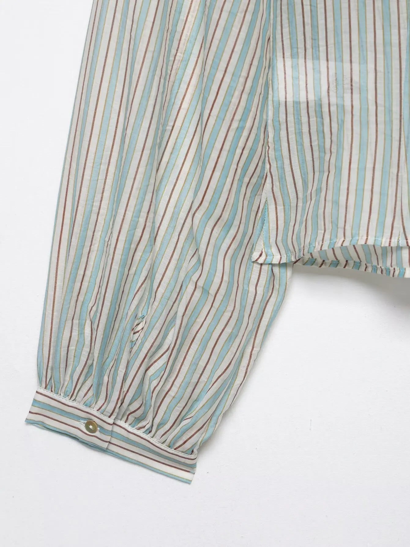 Women Sexy Shirts Spring Summer New Female V-Neck Long Sleeve Shirt Waist-Cinching Striped Tops Lady Chic Casual Holiday Blouses    Your Coastal Marketplace | Shoreshopper.com