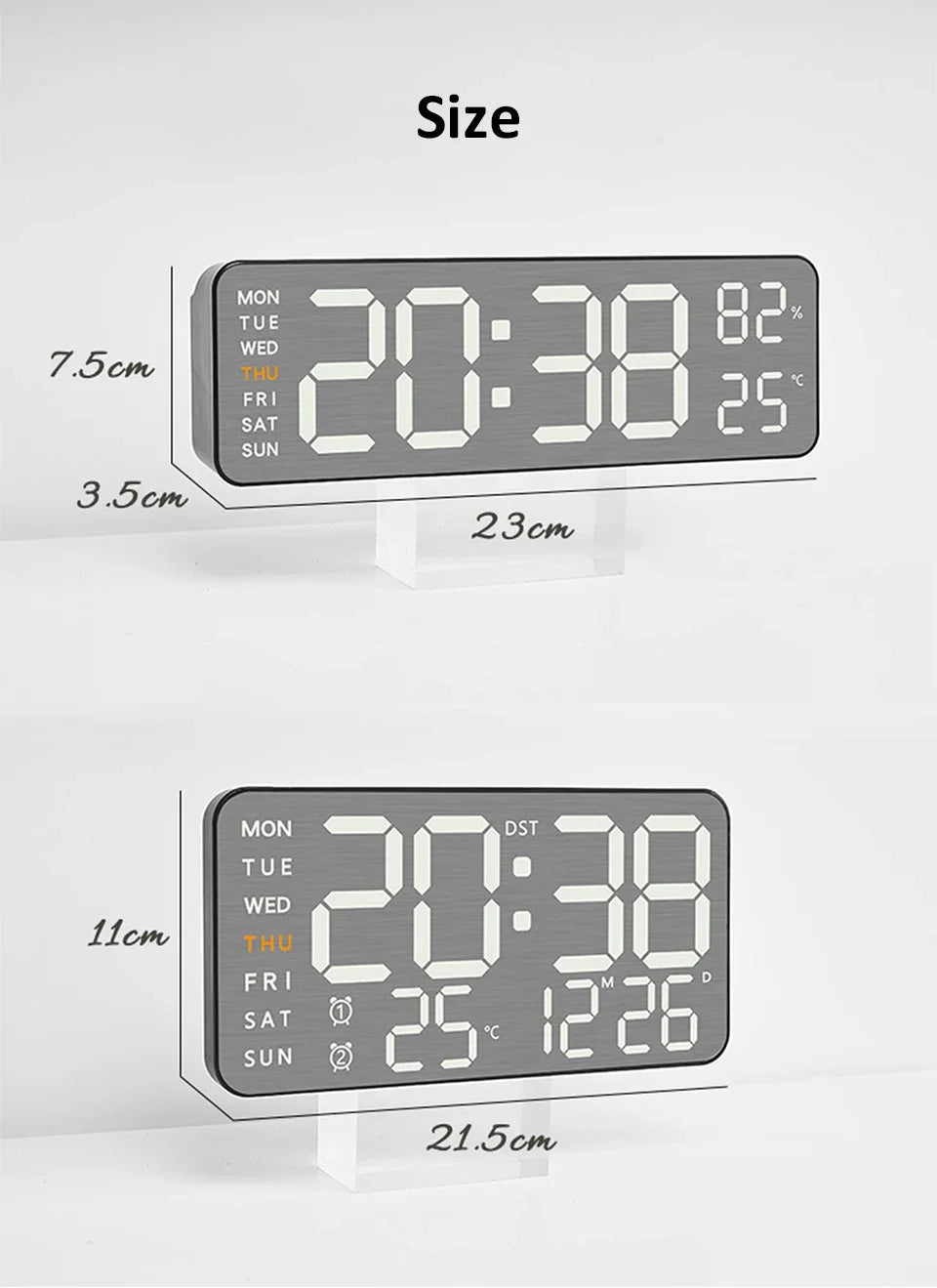 Mirror Brushed Finish Wall Clock Premium Modern Home Wall Clock    Home Decor Supply | Online Retail | ShoreShopper.com