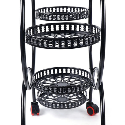Metal Plant Stands 6 Pots Plants Flower Stand for Patio Garden Living Room Corner Balcony Bedroom Black / White    Home Decor Supply | Online Retail | ShoreShopper.com