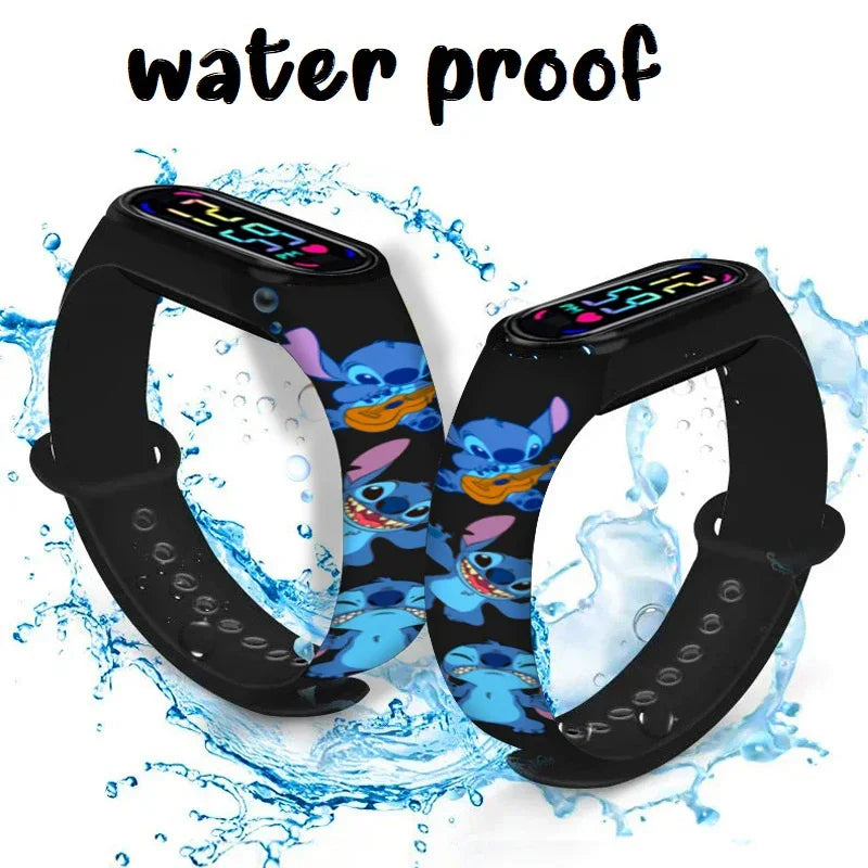 Disney Stitch Digital Kids' Watches Anime Figures LED Luminous Watch Touch Waterproof Electronic Sports Watch Kids Birthday Gift    Home Decor Supply | Online Retail | ShoreShopper.com