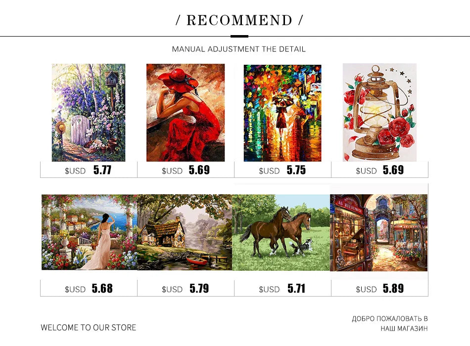 CHENISTORY Paint By Number City Landscpe For Adults DIY Frame Picture By Numbers Acrylic Paint On Canvas Home Decor    Home Decor Supply | Online Retail | ShoreShopper.com