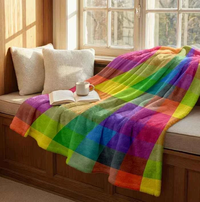 AuraVelvet Ultra-Soft Flannel Fleece Blanket - Luxury Lightweight All-Season Thermal Plush Throw