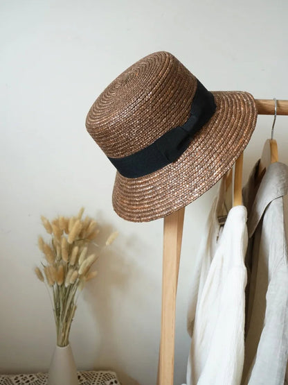 head-wear  summer hat  pearl straw hat lady hat Straw Bucket Hat Blonde coffee  beach hat  harder straw hat    Your Coastal Marketplace | Shoreshopper.com