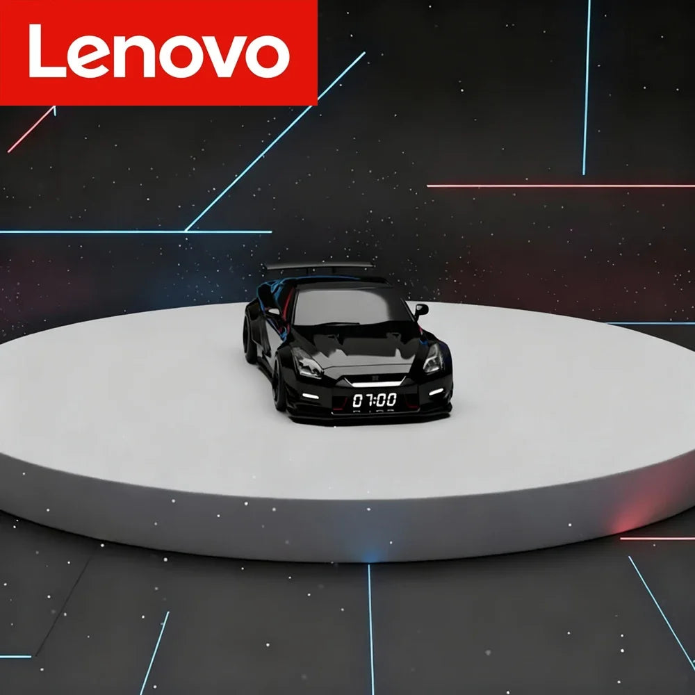 Lenovo New Hypercar-shaped Novelty Alarm Clock Realistic Engine Light Effects Portable Creative Desk Decor For Perfect Gift - ShoreCo.Shop