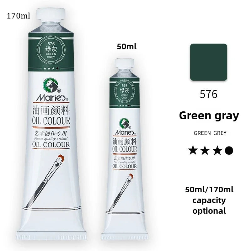 Marie's Oil Paint 170ML Oil Painting Art Creation Pigment Large Oil Paint Paint Single Commonly Used 24 Colors    Home Decor Supply | Online Retail | ShoreShopper.com