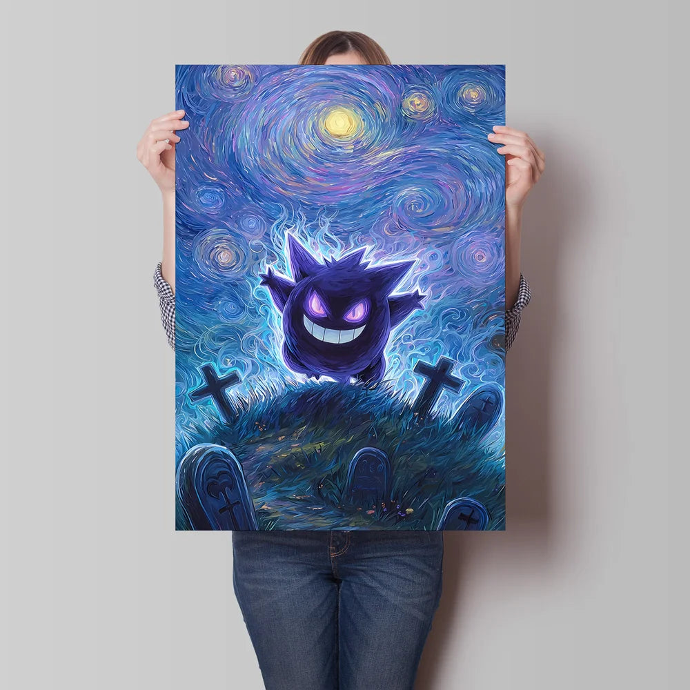 Van Gogh Style Pokemon Pikachu Wall Decoration Multiple Characters Are Available Creating A Unique Artistic Space for Your Home    Home Decor Supply | Online Retail | ShoreShopper.com