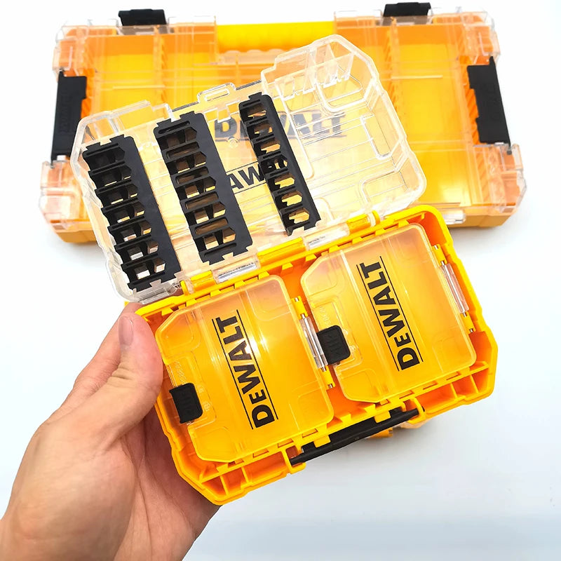 DEWALT Original TSTAK Yellow Tool Accessories Storage Box Drill Bit Support Containment Mini Tough Case - ShoreCo.Shop