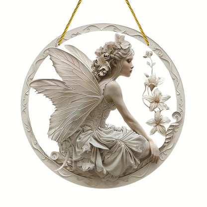 Enchanting Elf Fairy Acrylic Sun Catcher Window Door Display, Seasonal Summer Decor - for Home, Bar, for Daily Christmas Decor    Your Coastal Marketplace | Shoreshopper.com