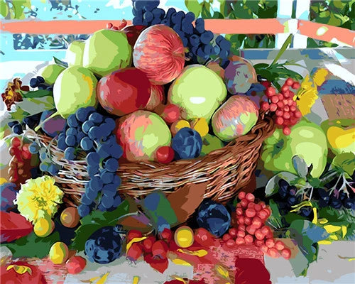 HUACAN Paint By Number Fruit Flower DIY Drawing Canvas Handpainted Pictures By Number Still Life Home Decoration    Home Decor Supply | Online Retail | ShoreShopper.com