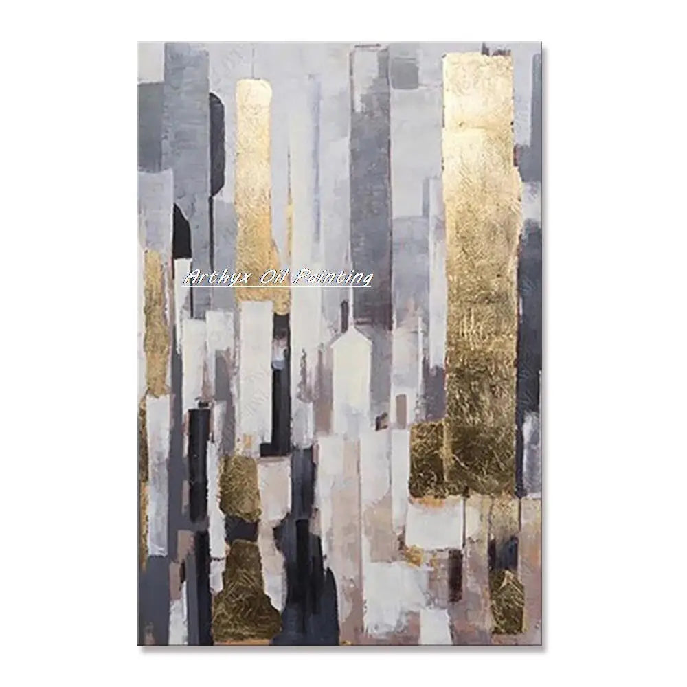 Arthyx,Handpainted Texture Abstract Golden Oil Paintings,Modern Canvas Art Large Wall Pictures Living Room Decor Home Decoration    Home Decor Supply | Online Retail | ShoreShopper.com