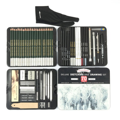 Professional Art Painting Set 70Pieces of Sketch Pencil Set Sketch Tool Set Art Painting Pencil Art Supplies for Painting    Home Decor Supply | Online Retail | ShoreShopper.com
