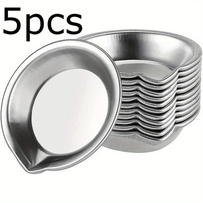 5/10/20pcs Durable Stainless Steel Paint Palette Set,Round Mixing Trays for Artists - Metal Art Supplies for Home and School Use    Home Decor Supply | Online Retail | ShoreShopper.com