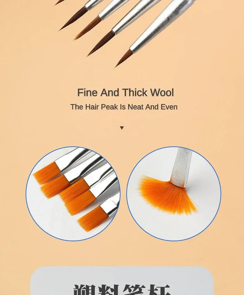 10/20/50Pcs Painting Brushes Set Art Round / Flat Brushs Nylon Hair Paint Brushes Pen for Oil Acrylic Watercolor Art Supplies    Home Decor Supply | Online Retail | ShoreShopper.com