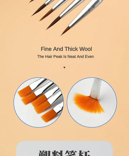 10/20/50Pcs Painting Brushes Set Art Round / Flat Brushs Nylon Hair Paint Brushes Pen for Oil Acrylic Watercolor Art Supplies    Home Decor Supply | Online Retail | ShoreShopper.com