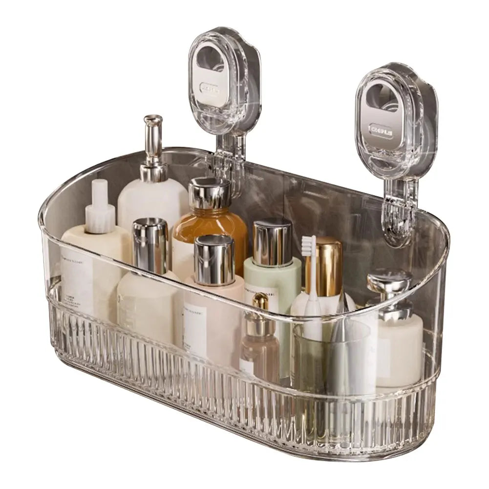 Hanging Shower Shelf Suction Storage Box Large Capacity & Strong Load-Bearing Removable Shower Basket Suction Cup for Bathroom    Home Decor Supply | Online Retail | ShoreShopper.com