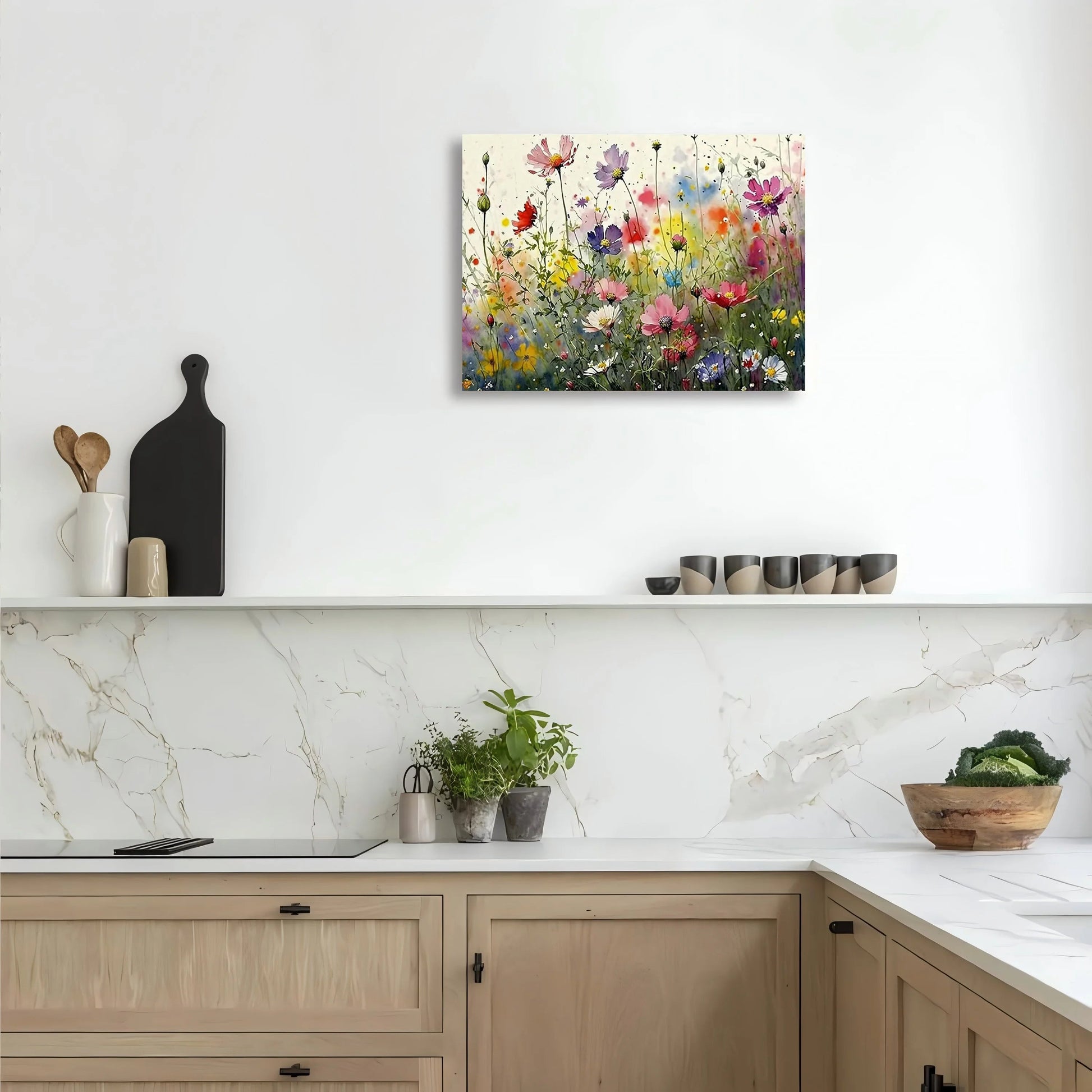 Vibrant Floral Canvas Wall Art - 11.8x15.7in Framed Decor for Home & Office, Perfect Gift for Any Room    Home Decor Supply | Online Retail | ShoreShopper.com