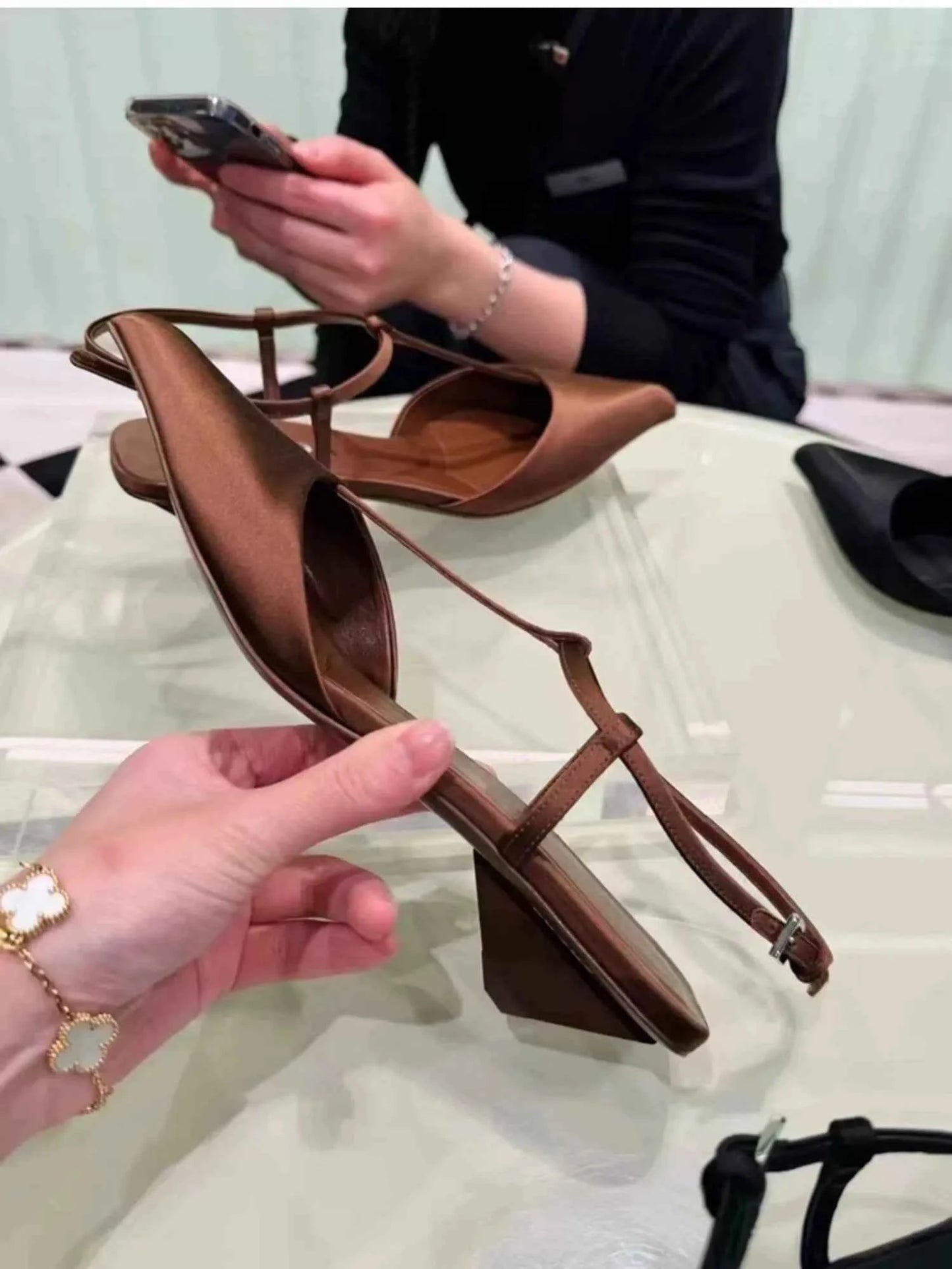 Brand Shoes for Women Sexy Pointed Toe Women's Sandals Comfortable Low Heel Trendy Sandal Simple Versatile Large Size Pumps