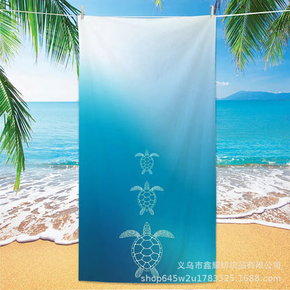 Beach Turtle Animal Printed Beach Towel, Quick Drying Absorbent Beach Towel Outdoor Sports Swimming Beach Towel Face Towel Towel    Your Coastal Marketplace | Shoreshopper.com