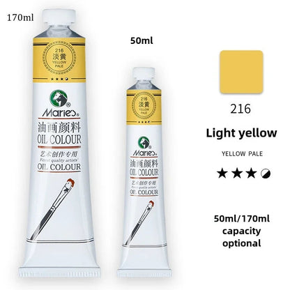 Marie's Oil Paint 170ML Oil Painting Art Creation Pigment Large Oil Paint Paint Single Commonly Used 24 Colors    Home Decor Supply | Online Retail | ShoreShopper.com