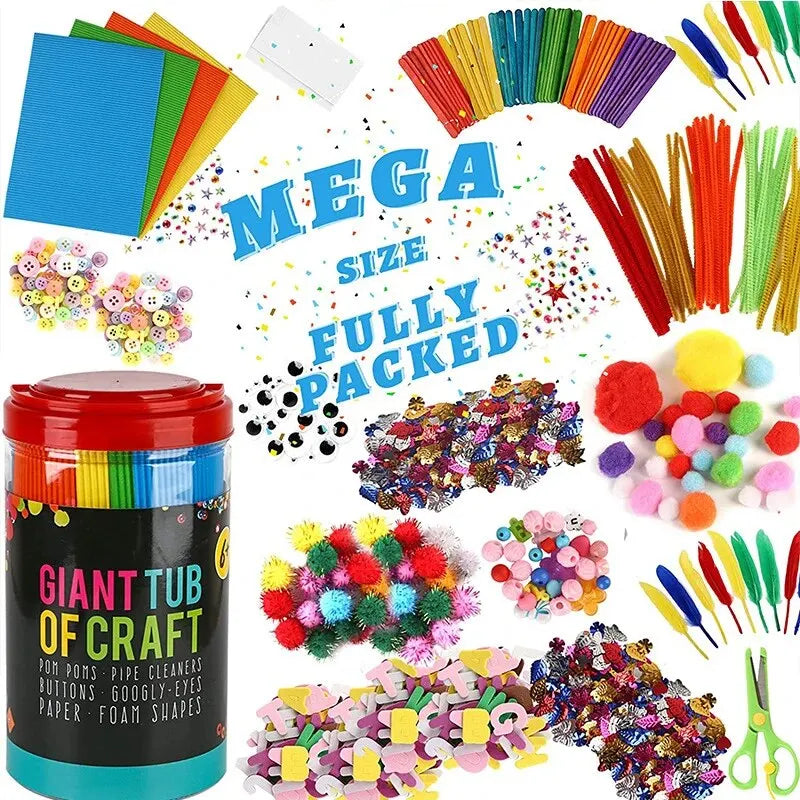 Arts and Crafts Supplies for Kids DIY Crafting School Kindergarten Homeschool Supplies Arts Set Toys for Children    Home Decor Supply | Online Retail | ShoreShopper.com