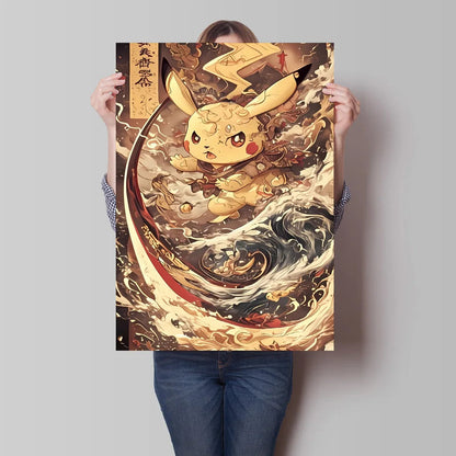High Quality Pokemon Arcanine Pikachu Wall Painting with Unique Designs and Gorgeous Colors Adding A Touch of Brightness To Wall    Home Decor Supply | Online Retail | ShoreShopper.com