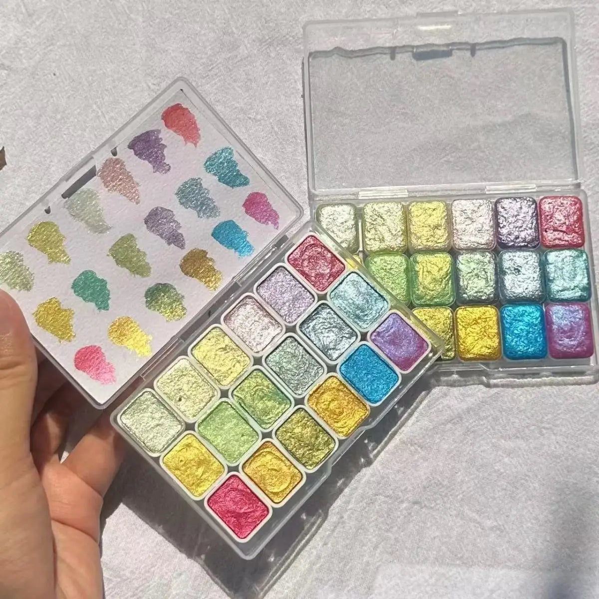Master Grade 16 Colors Pearlescent Solid Watercolor Paint Mineral Nail Art Flower Painting Dyeing Tool Thangka ES    Home Decor Supply | Online Retail | ShoreShopper.com