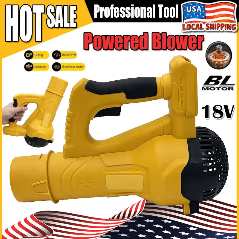 Fit DEWALT 38000RPM Cordless Air Blower Brushless Handheld Leaf Jet Turbo Blower For DEWALT 18V Battery Power Tool - ShoreCo.Shop