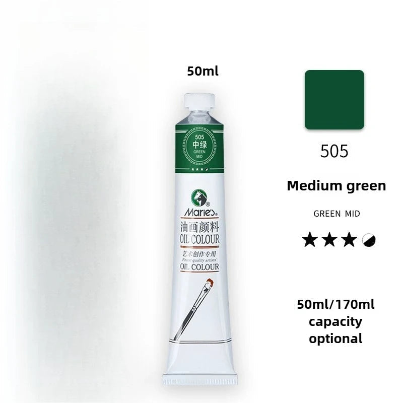 Maries Oil Paint 50ML Oil Painting Art Creation Pigment Large Oil Paint Paint Single Commonly Used 24 Colors    Home Decor Supply | Online Retail | ShoreShopper.com
