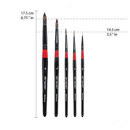 Artsecret Round Drawing Brush Set Professional Synthetic Hair Oil Watercolor Acrylic Paint Brushes Painting Art Supplies 800R    Home Decor Supply | Online Retail | ShoreShopper.com