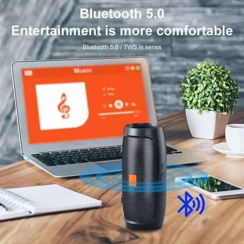 Speakers Wireless Stereo HD Sound Bluetooth 5.0 Portable IP65 Waterproof AUXLong Battery Dual PairingDurable TravelOutdoor
