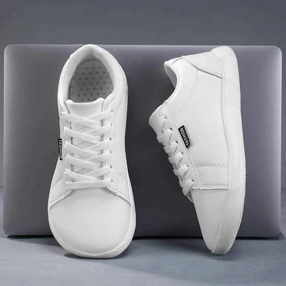 Women Shoes Wide Barefoot Shoes for Women Minimalist Artificial Leather Casual Comfortable Flats White Shoes Walking Sneakers