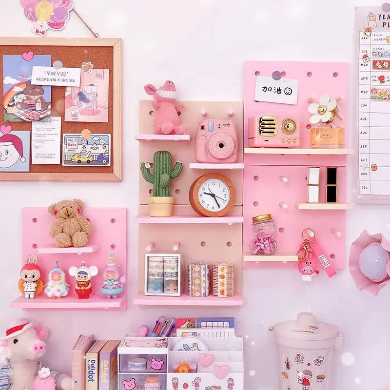 Home Decor Wall Shelves Decoration Hole Board Wall Storage Rack Storage Shelf Kitchen Bedroom Hanging Wall Shelves Wall Decor    Home Decor Supply | Online Retail | ShoreShopper.com