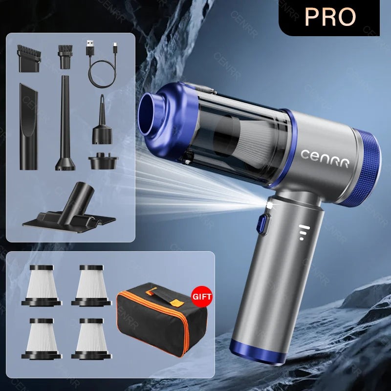 CENRR 2026 Car Vacuum Cleaner Mini 998000PA Cordless Powerful for Home Handheld Blower Car Cleaner Portable Car Vacuum Cleaner - ShoreCo.Shop