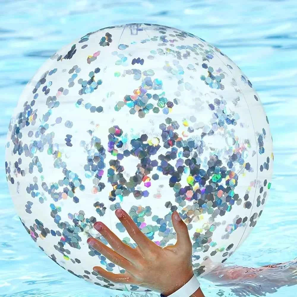 One Inflatable Beach Ball, Pool Party Water Sports Swimming Supplies