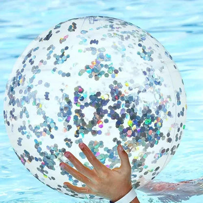One Inflatable Beach Ball, Pool Party Water Sports Swimming Supplies