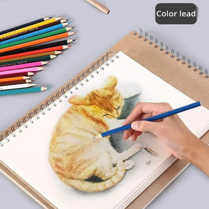 High Quality Kraft Paper Art Sketchbook A4/8K/16K/32K/A3 Flip-up Drawing Notepad 30Sheets/60Pages Spiral Notebook Art Supplies    Home Decor Supply | Online Retail | ShoreShopper.com