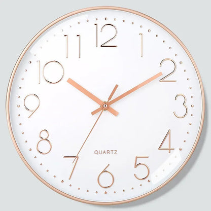 8 Inch Easy To Read Wall Clock Classic Elegant Modern Silent Quartz Clocks for Living Room Bedroom Office Study    Home Decor Supply | Online Retail | ShoreShopper.com