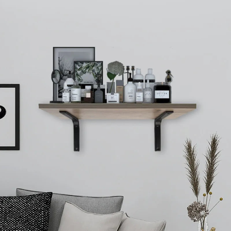 Shelf brackets L-shaped floating wall shelves black and white stainless steel bore stand bracket support hardware home    Home Decor Supply | Online Retail | ShoreShopper.com