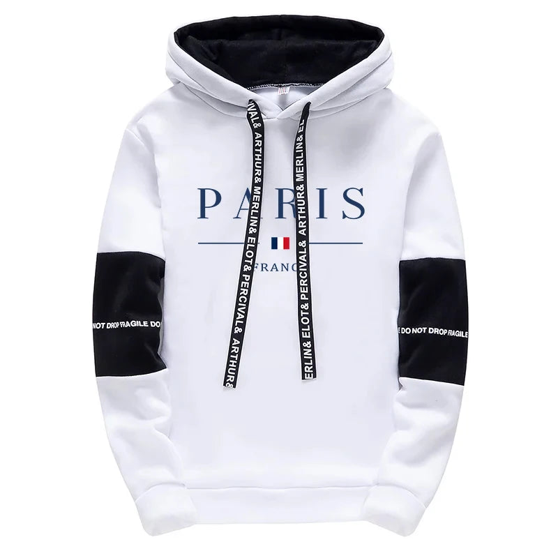 Paris Fashion Hoodies for Men High Quality Hooded Long Sleeve Sweatshirts All Season Daily Casual Sports Pullover Men's Clothes    Home Decor Supply | Online Retail | ShoreShopper.com