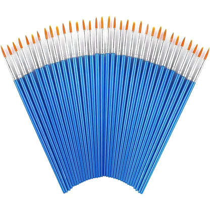 20-50 Painting Brushes Set Art Round Flat Hair Nylon Hair Paint Brush for Oil Acrylic Watercolor Kids/Artists/Beginners/Students    Home Decor Supply | Online Retail | ShoreShopper.com