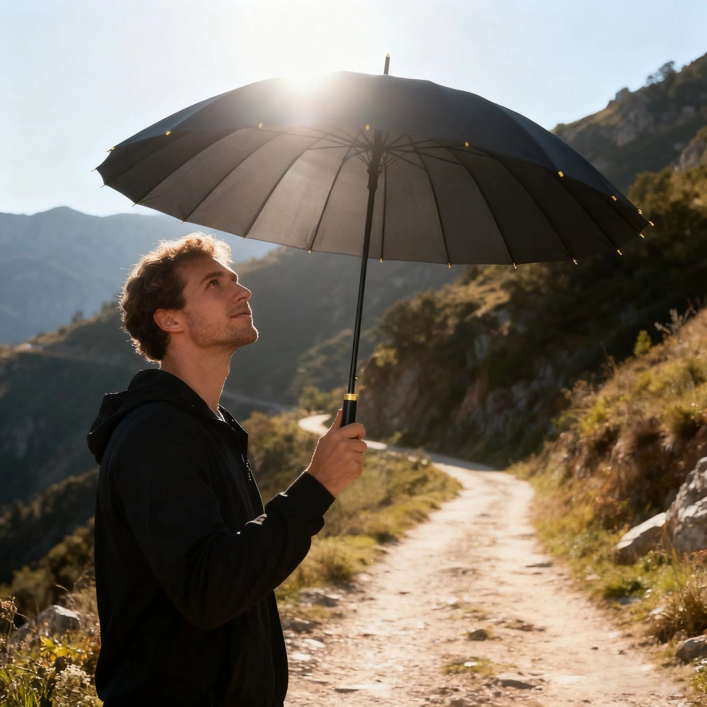 A Simple-Style Multifunctional Umbrella That Also Functions as a Flood and Mountain Disaster Prevention Tool. It Is Windproof, Rainproof, Compact, Lightweight, and Provides Sun Protection. Unisex, Perfect for Outdoor Activiti    Your Coastal Marketplace | Shoreshopper.com
