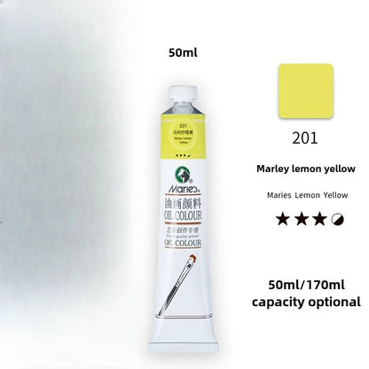 Maries Oil Paint 50ML Oil Painting Art Creation Pigment Large Oil Paint Paint Single Commonly Used 24 Colors    Home Decor Supply | Online Retail | ShoreShopper.com